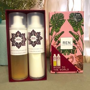REN Rose to the World Duo-Natural Skincare Gift Set